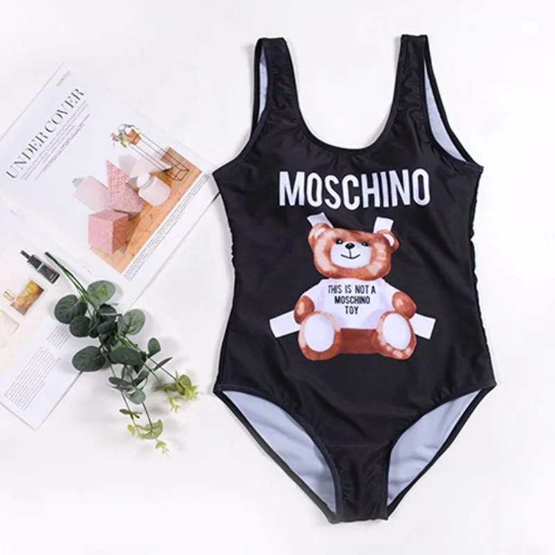 

Bathing Suits Woman 2019 Mickey Printing Plus Size Swimsuit Push Up Monokini Bikini One Piece Swimwear Women High Waist Bikiny