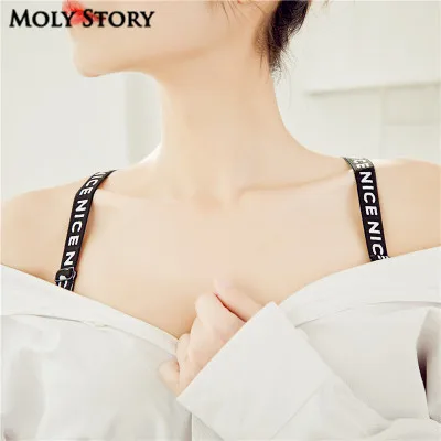 Декоративный Повседневный бюстгальтер с буквами сменные ремешки Нижнее белье Пояс женский бюстгальтер аксессуары плечевые ремни