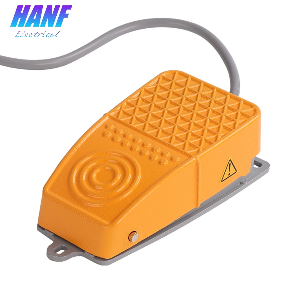 

1pcs Aluminium Alloy Foot Pedal Switch 10A/250VAC 1NO1NC Metal Self-return