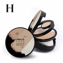 Порошок полный эффект основой для макияжа Водонепроницаемый отбеливающий мерцание и матовая пудра JYLHS014