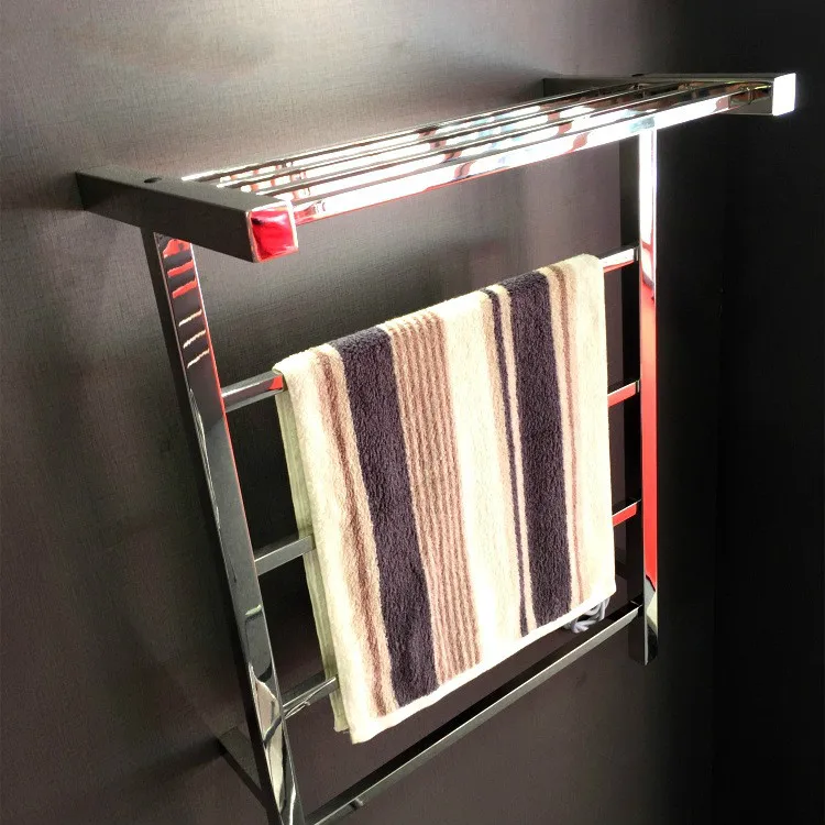 

Household wall-mounted mirror 304 stainless steel square tube rack electric towel rack drying towel rack sterilization rack