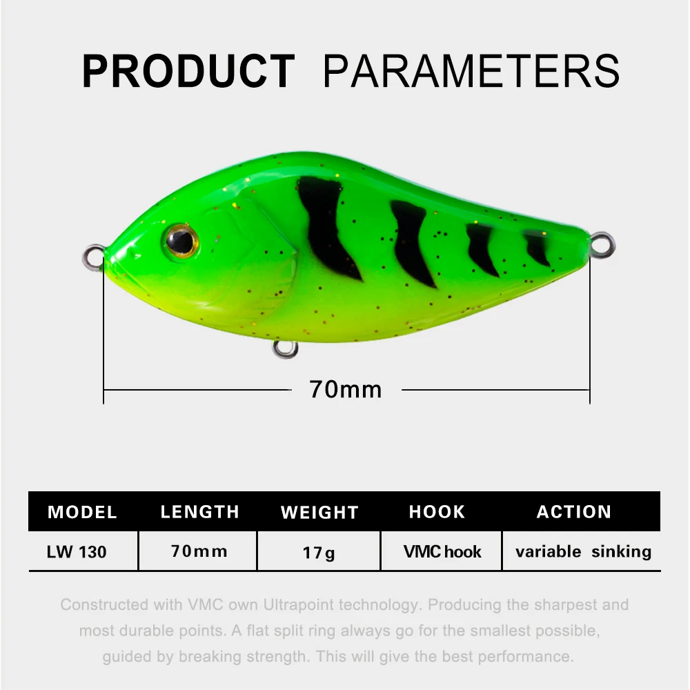 Hunt house fishing lure musky pike slider sinker fishing VIB jerkbait lure 7&10cm crankbaits jerkbaits fishing pike leurre pesca