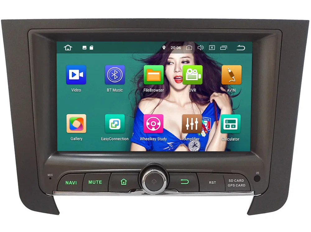 Clearance KLYDE 7" 4G WIFI Octa Core Android 8.0 4GB RAM 32GB ROM BT FM Car DVD Multimedia Player Radio GPS For SsangYong Rexton 2012-2016 1