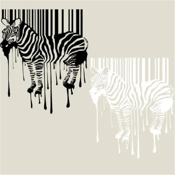 

Street Icon Women Men Clothes 260mm Zebra stripes Iron on transfer Printing Patches for clothing T-shirt Patch Diy 3D Stickers