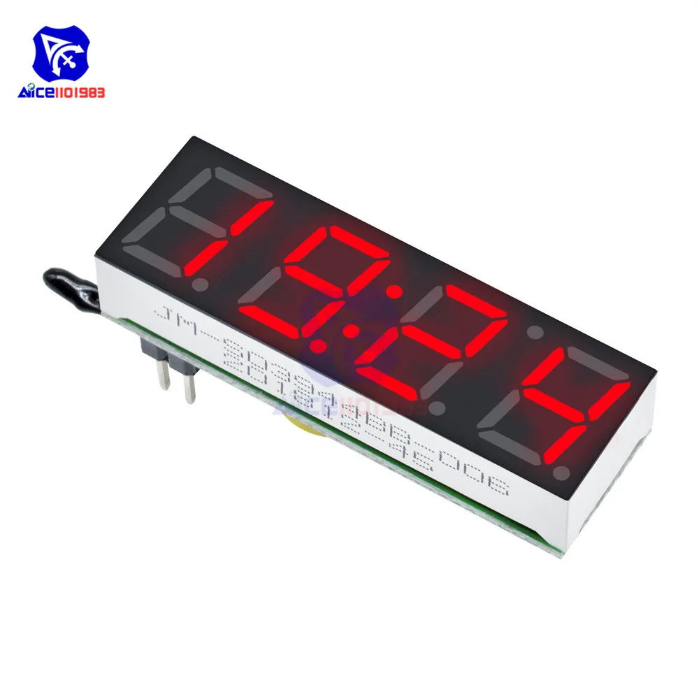 Diymore 3 в 1 R8025 цифровой светодиодный дисплей часы температура модуль напряжения