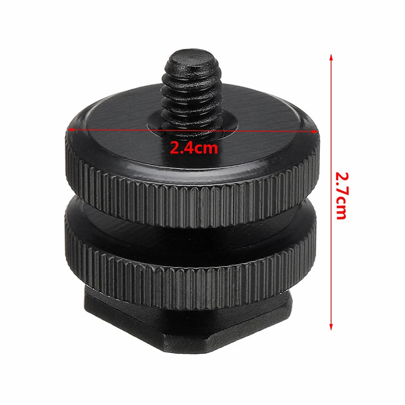 

Durable Thumb Camera Adapter Mount Screw Flash DSLR 1/4 Hot Camera Adapter Mount For GoPro Threaded