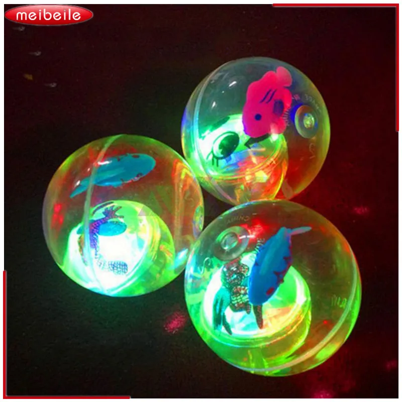 

Large Size Cartoon Lovely Bright Flash RGB Multiful-colorful Bouncing Ball for Kids Funny without Rope Toy
