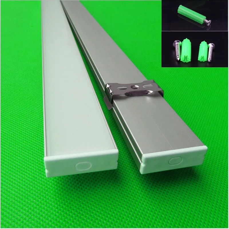 Perfil de Alumínio para a Fila Polegada 2 10 30 Pçs e lote 80 m Longo W30 H10mm Ultra Slim Levou Dupla 27mm Led Strip Bar Linear Luz Habitação