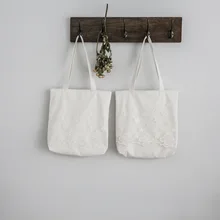 YILE молния хлопок холст хозяйственная сумка через плечо кружева вышитые цветы ZT7261