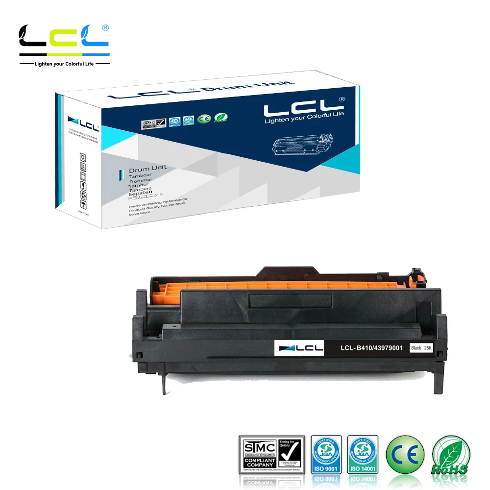 

LCL (1pk Black) B410 43979001 Drum Compatible for Okidata OKI B410 B410d B410dn B420 B420d B420dn B430d B430dn B440