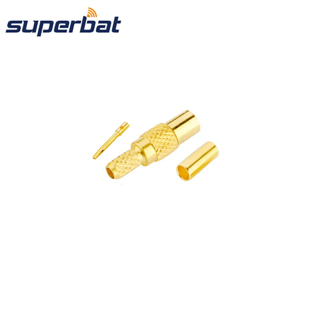Superbat MMCX обжимной разъем Женский радиочастотный коаксиальный для кабеля RG174 RG188A