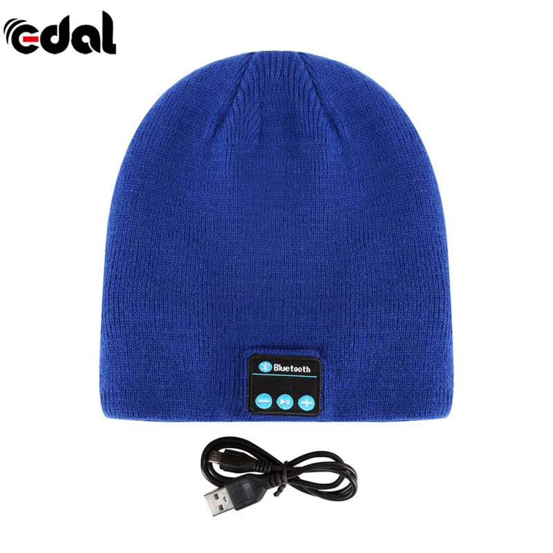 EDAL Горячая новинка мягкая теплая шапка бини Беспроводная Bluetooth Смарт-шапка наушники гарнитура динамик микрофон