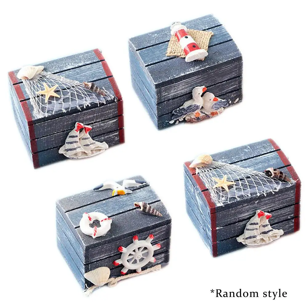 

Vintage Style Wooden Desktop Storage Box Craft Ornaments Creative Jewelry Organizer Home Decoration Storage Case