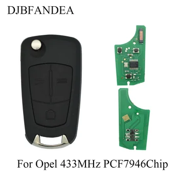 

DJBFANDEA 3PCS/LOT 3Buttons 433MHz PCF7946 Chip Remote Car Key Fob For Opel Vauxhall Vectra C 2002-2008 With HU100 Balde