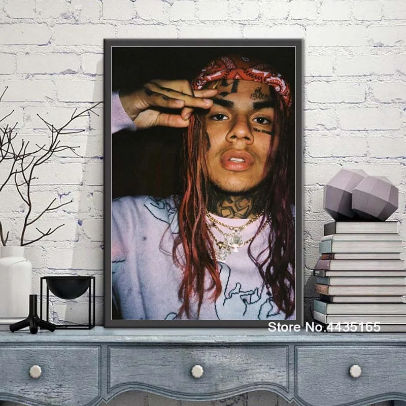 Текаши 6ix9ine певица постер Никки минай плакаты и принты настенные художественные