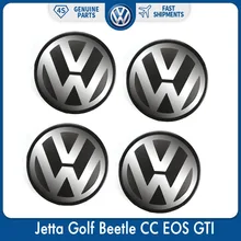 Wheel-Center-Hub-Cap Emblem Badge Logo Beetle GTI 56mm VW Golf Volkswagen Jetta for CC