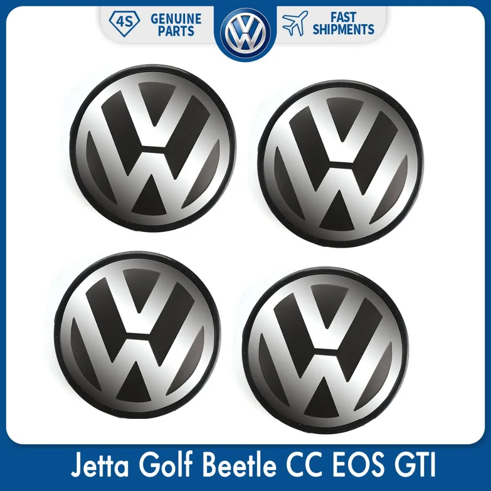 4 шт./компл. 56 мм Логотип Эмблема колпачок ступицы колеса для VW Volkswagen Jetta Golf Beetle CC EOS