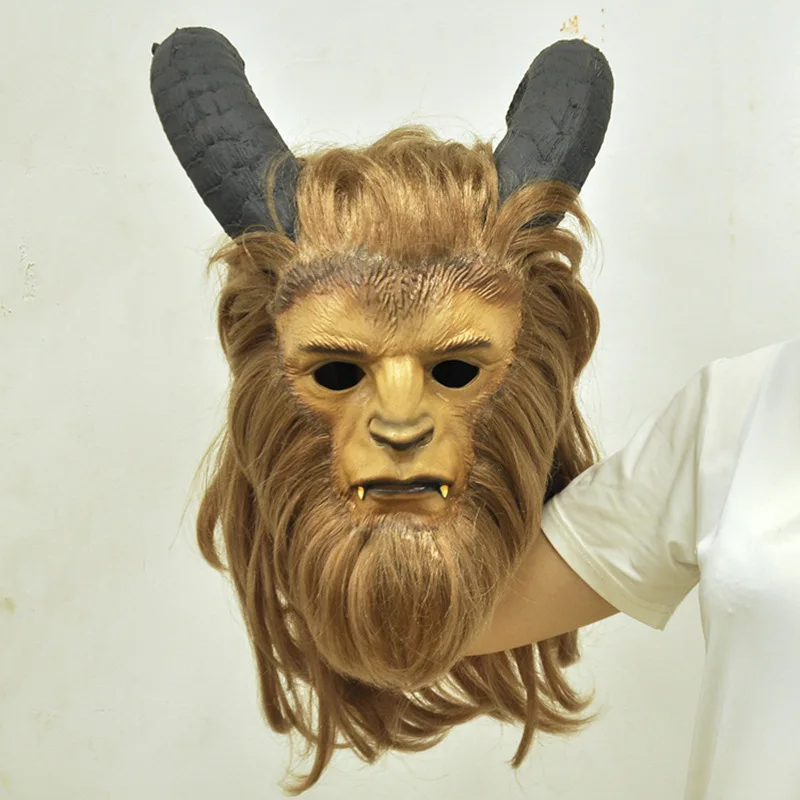 2018 Beauty and the Beast Masque Prince Masque Cosplay Horreur Monstre Masque Handmade 
