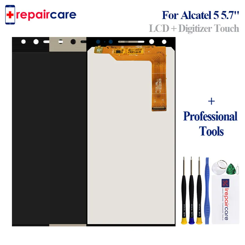 

For Alcatel 5 5086 5086A 5086Y 5086D LCD Display+Touch Screen Digitizer Assembly+Frame Replacement 5.7 in ALCATEL5 5086 +tools