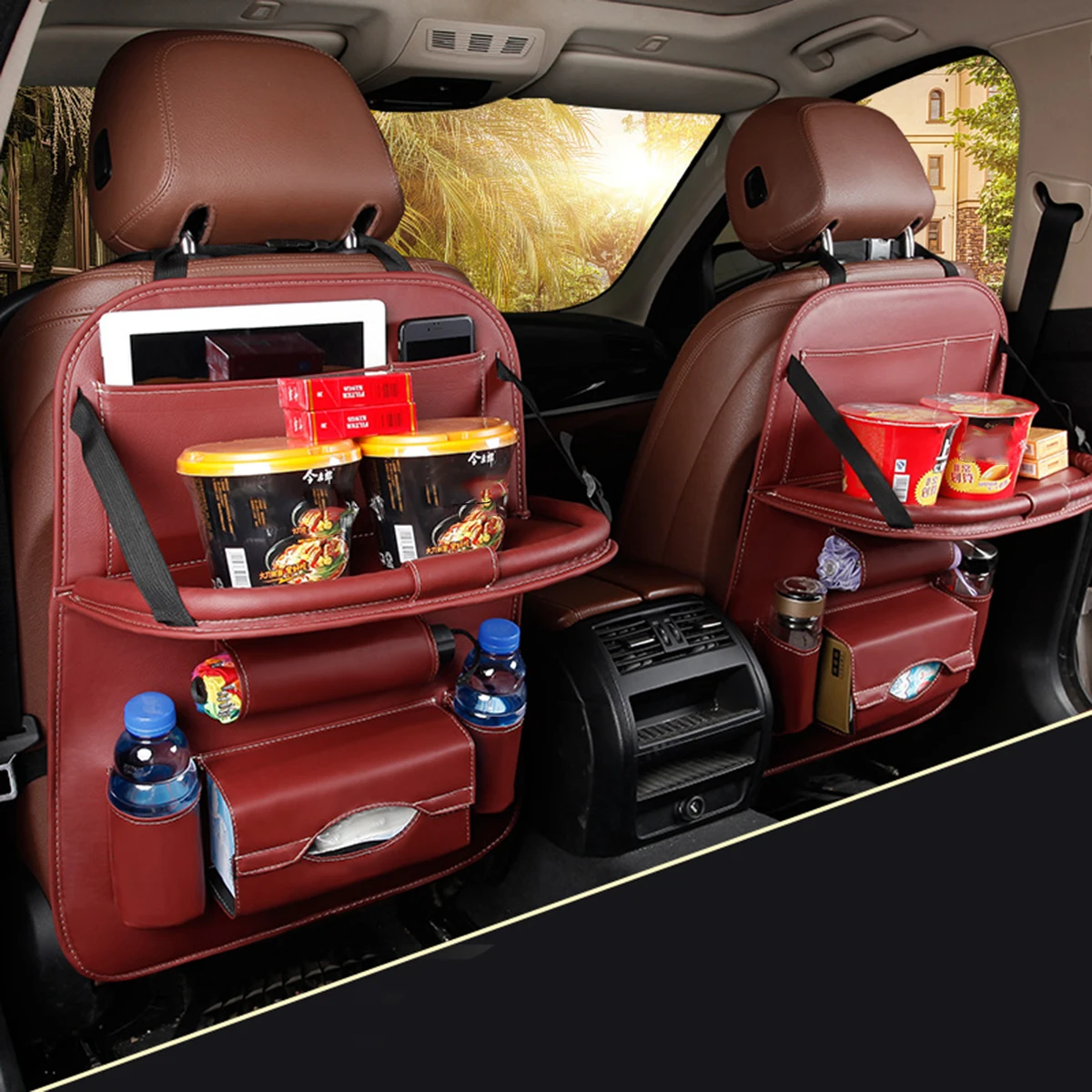 車後部座席と子供のおもちゃボトル収納折りたたみダイニングテーブル 赤 Stowing Tidying Aliexpress