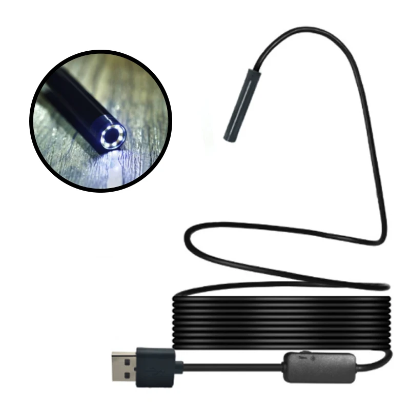 

WIFI Endoscope Camera HD 1200P 1-10M Mini Waterproof Hard Wire Wireless 8mm 8 LED Borescope Camera For Android PC IOS Endoscope