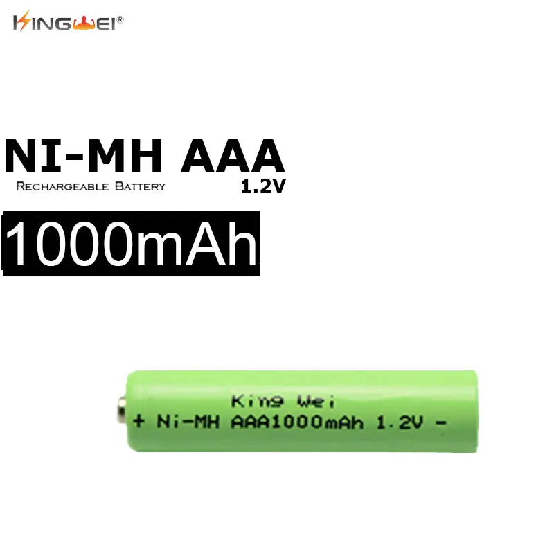10 шт. перезаряжаемые аккумуляторы AAA 1 2 в Ni MH 1000 мАч|rechargeable battery|aaa rechargeable batterybattery 1.5v