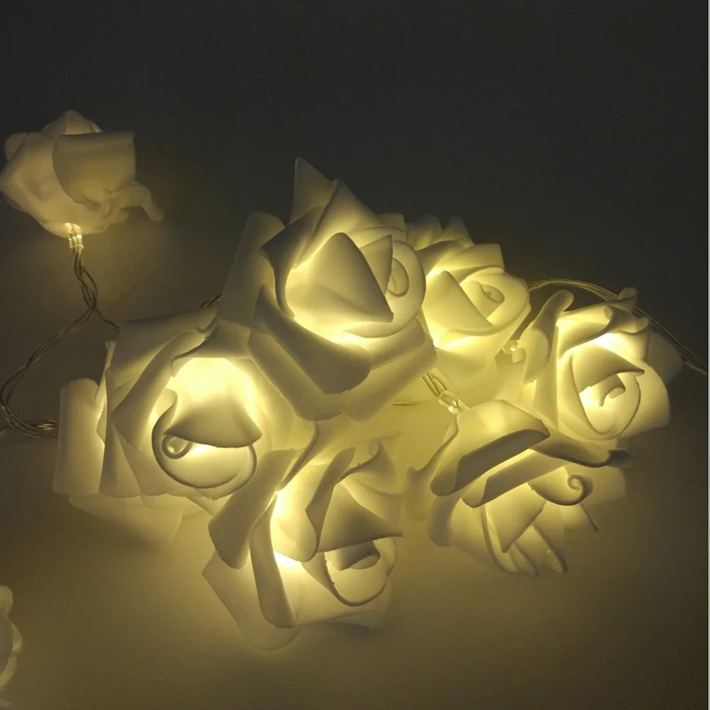 cheap 1m 10 pcs roses string lights warm white (6)