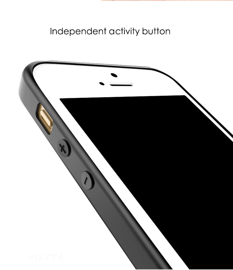 VOVTA Ультратонкий матовый Силиконовый TPU чехол для iPhone 5S, SE 5 мягкий чехол для iPhone 6 6s 7 8 чехол для телефона s