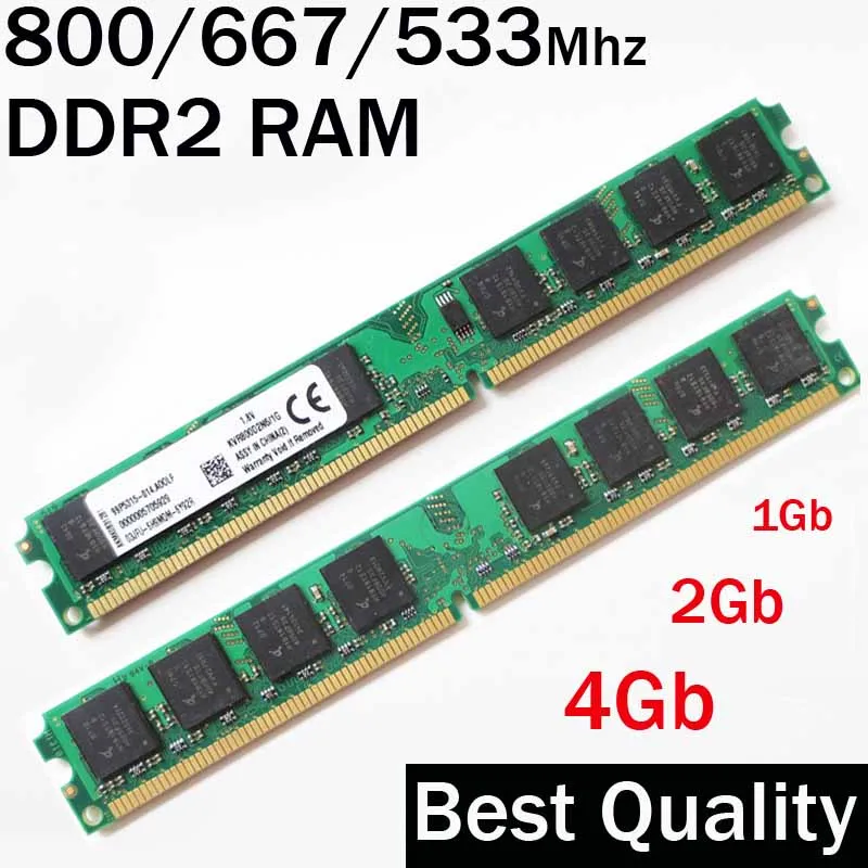 Память DDR2 Оперативная память 4 Гб 2 Гб 1 ГБ ddr2 800 667 533/800 МГц 667 533 МГц/memorias Оперативная память ddr 2 PC2-6400/пожизненная Гарантия