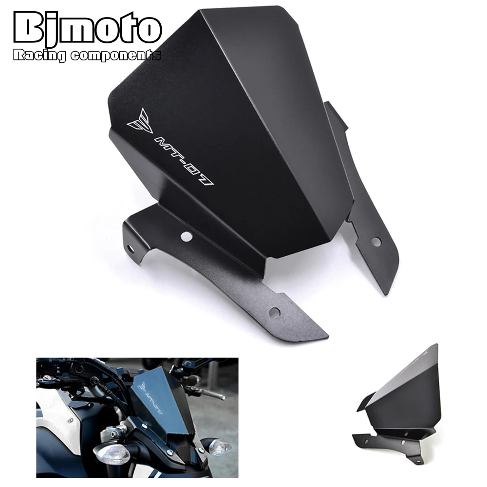 BJMOTO MT 07 мотоциклетный алюминиевый мотоцикл ветровое стекло для Yamaha MT07 2013 2014 2015 2016