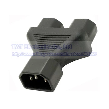 

IEC 320 C14 Male Plug to 2 x C13 Female AC Power Adapter, C14 to Dual C13 Socket Y Splitter Adaptor, 4pcs Free shipping
