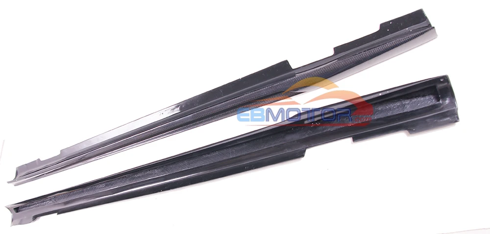 ebmotor-com Real Carbon Fiber side skirts spoiler splitter for Mercedes benz C63 FL Coupe Sedan 12-15 9