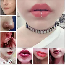 2 шт./лот кольцо в нос Имитация кольцо для губ C клип Kylie пирсинг губ Burun кольцо для носа Для женщин Neuspiercing пирсинга серьги золото