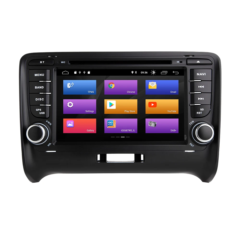 Android 9 0 автомобильный DVD мультимедийный плеер авторадио GPS для Audi TT 2006 2012