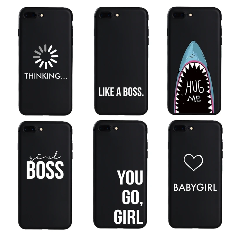 Fashion For Girl Woman Boss shark Babygirl Soft Case For