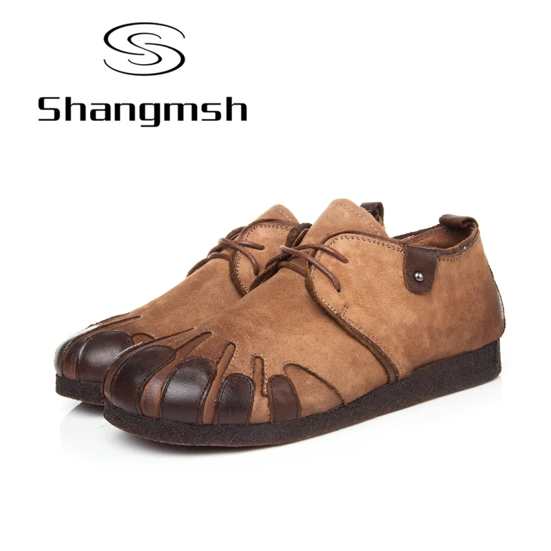 Shoes Women 2017 Cow Muscle Genuine Leather Women Flat Shoes Comfotable Round Toe Handmade Shoes 3