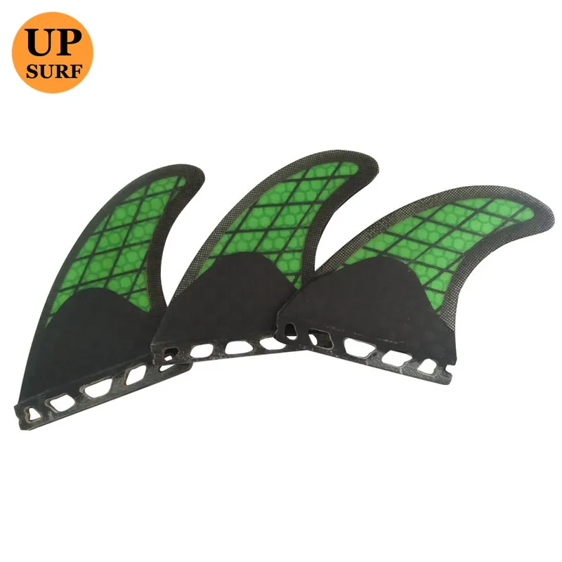 

Honeycomb Surfboard Fins Future Fin G5 Size Green Fins Carbon fiber Surf Fins New Design Future barbatanas
