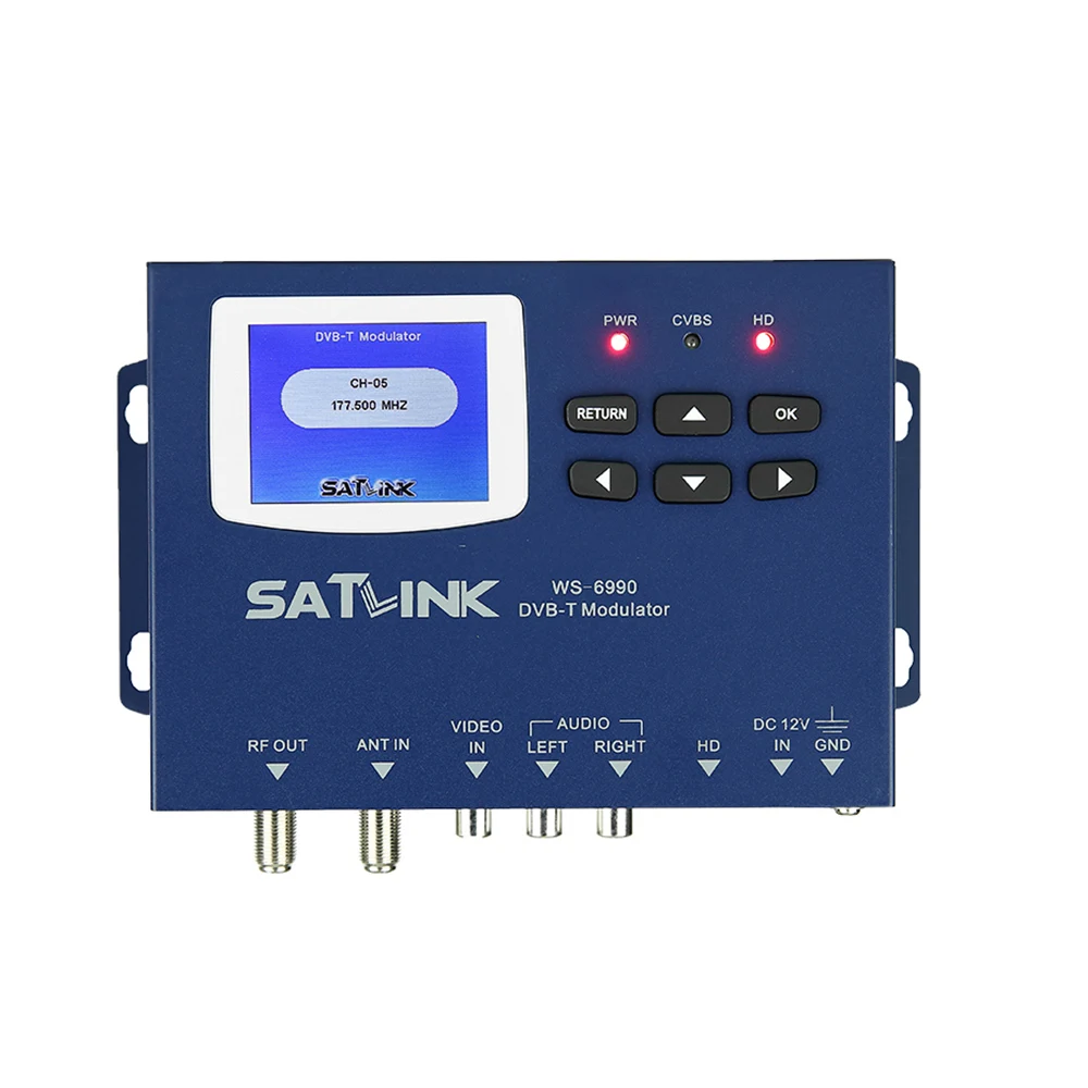 Satlink WS-6990 1 route DVB-T модулятор WS6990 HD 1080 p с AV/HDIM out