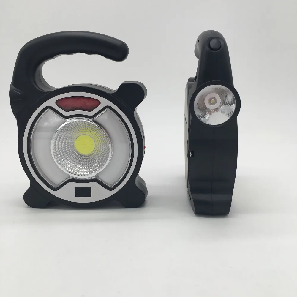 5W COB LED Portable Floodlight Lantern 18650 Outdoor Waterproof 4 Mode