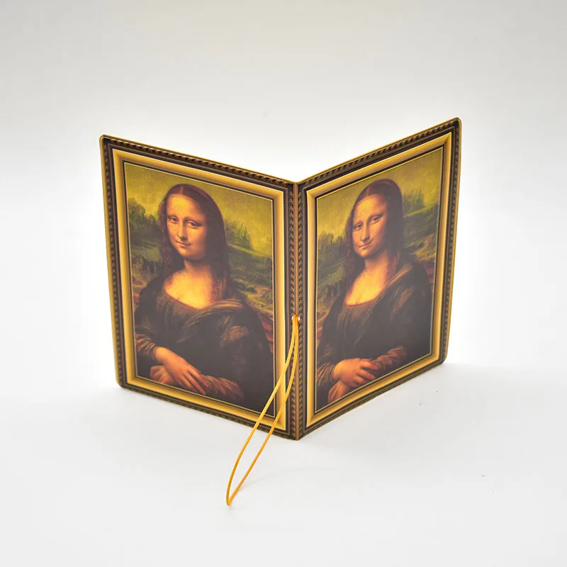 DIKEDAKU Mona Lisa Smile Дорожный Чехол для паспорта женщин Pvc String милый держатель