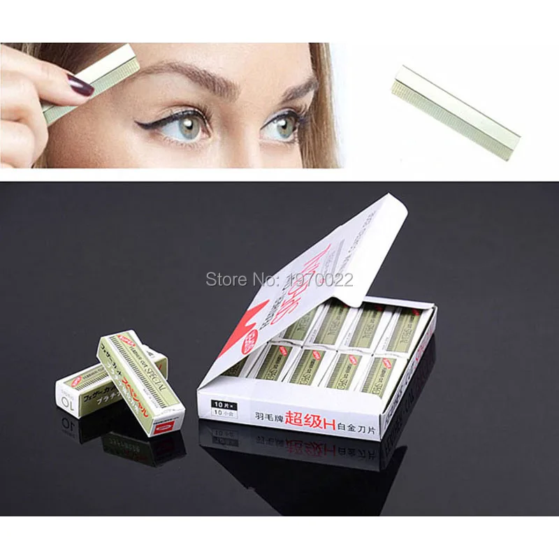 Pro 100 pcs Dedicated Scraping Eyebrow Shaping Eyebrows Plucked Razor Blade Set Beauty Makeup Tools