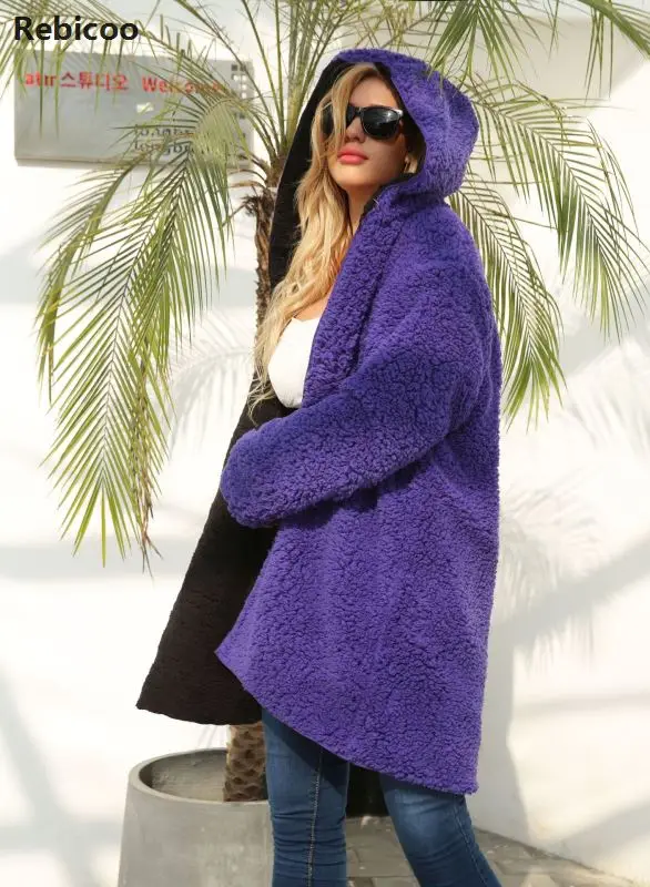 New Autumn Winter Warm Women Hoodie Coat Jacket double wear Thick Soft Fleece Fur Sweatshirt Hooded Long New Autumn Winter Warm Women Hoodie Coat Jacket double wear Thick Soft Fleece Fur Sweatshirt Hooded Long