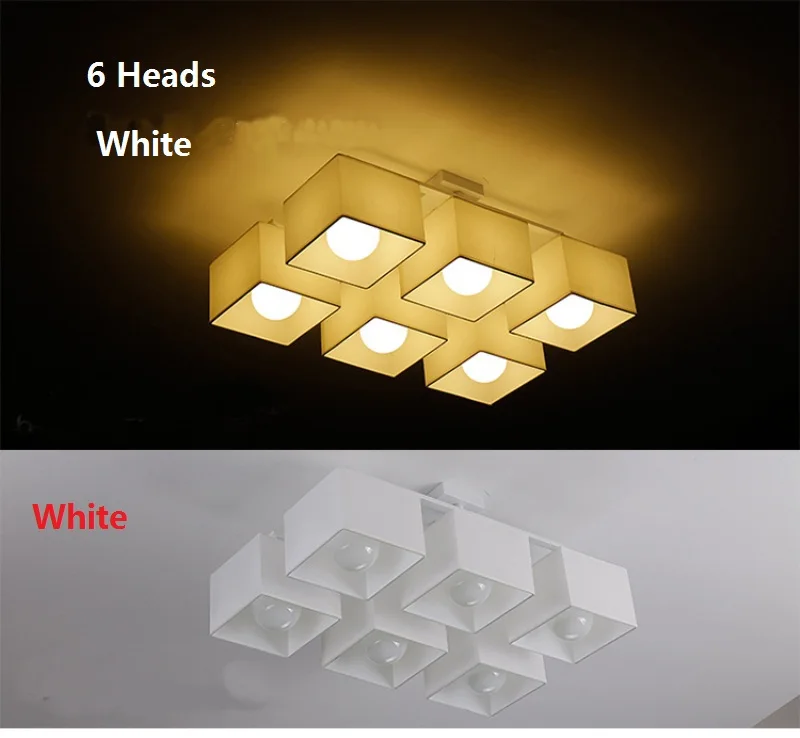 6 lights white color