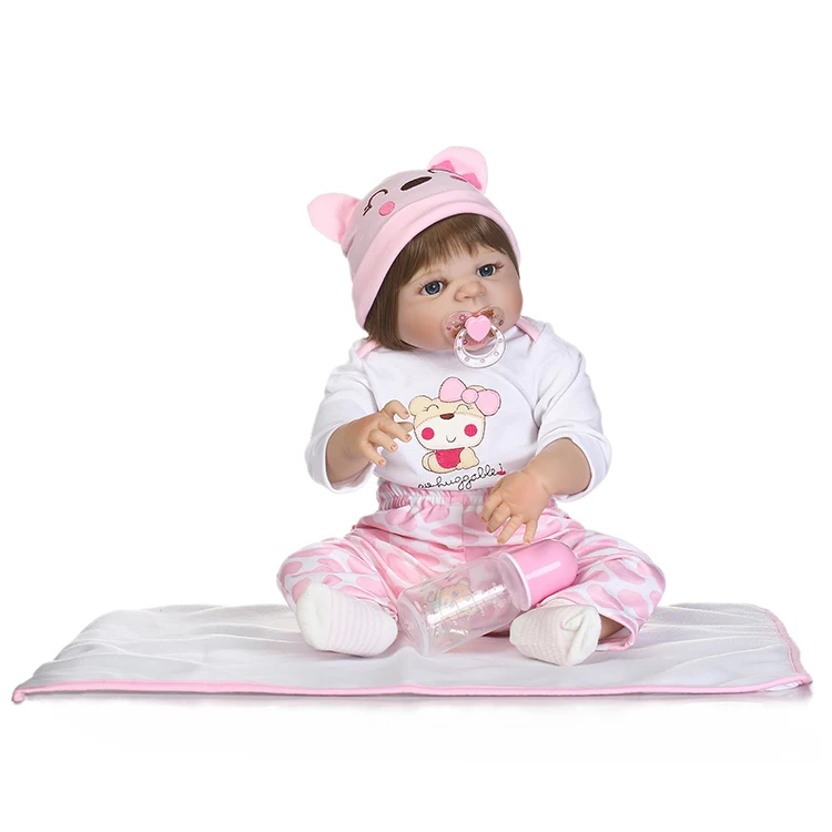 

2017 NEW Promotion lifelike real touch hotsellnew deign reborn baby doll reborn baby doll full vinyl body doll