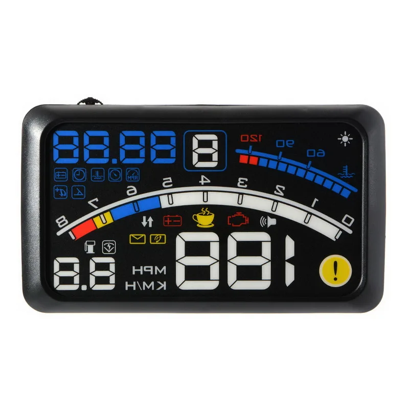 F4 HUD Дисплей 5 дюймов интеллектуальное потребление данных Диагностика OBD2 и EUOBD