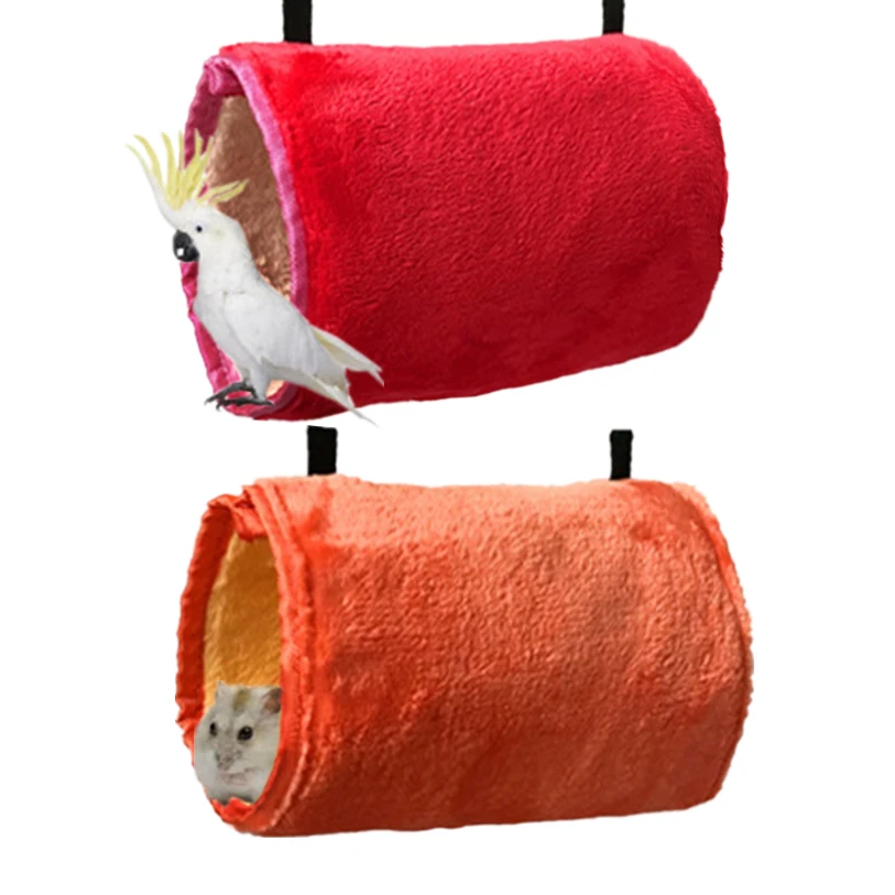 

Soft Plush Bird Parrot Hanging Hammock Comfortable Hamster Parakeet Budgie Winter Warm Bed Cave Cage Hut Tent Pet Toy 30JY19