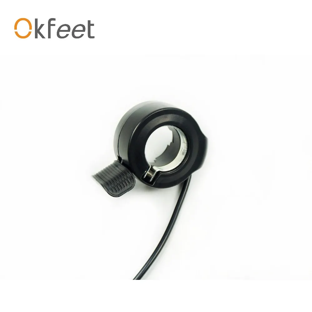 Discount okfeet eBIKE BAFANG Thumb Throttle Electric Bicycle Part BBS01 BBS02 BBSHD Electric Bike Throttle Finger Speed Throttle 3 Wires 1