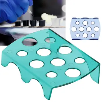 

6pcs Light Color Material Good Color Material Holder Ink Cup Holder Color Cup Base Permanent Makeup Pigment