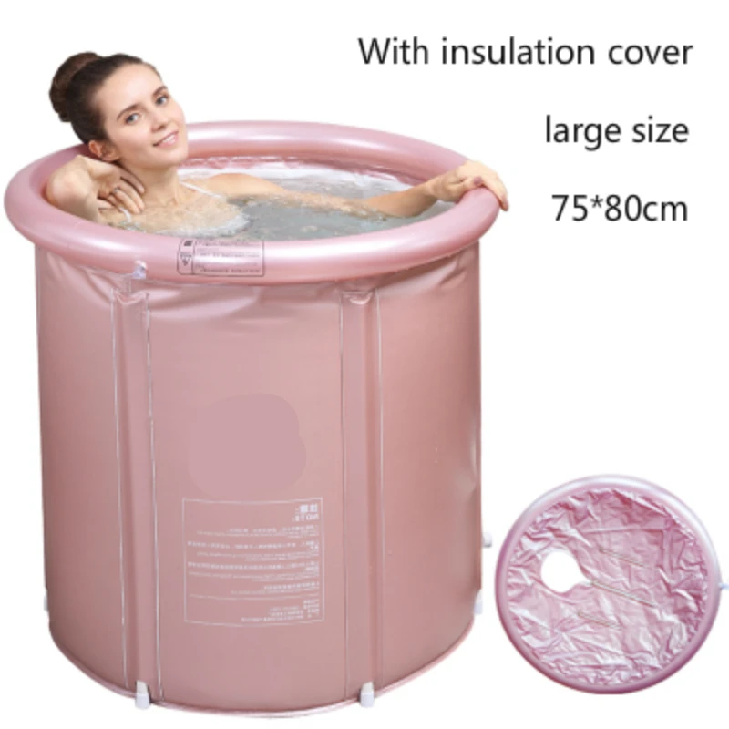 Складная надувная банная бочка для взрослых, бытовая ванна, многофункциональная Взрывозащищенная безопасная устойчивая губчатая подушка, Паровая Ванна - Цвет: A2