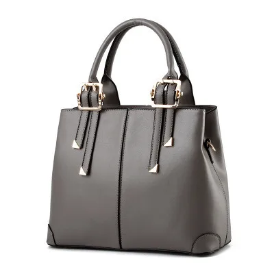 Женская дизайнерская сумка, новая мода, повседневные женские сумки, роскошная сумка через плечо, высокое качество, искусственная кожа, бренд, корейский стиль, большая ВМЕСТИТЕЛЬНОСТЬ - Цвет: Серый